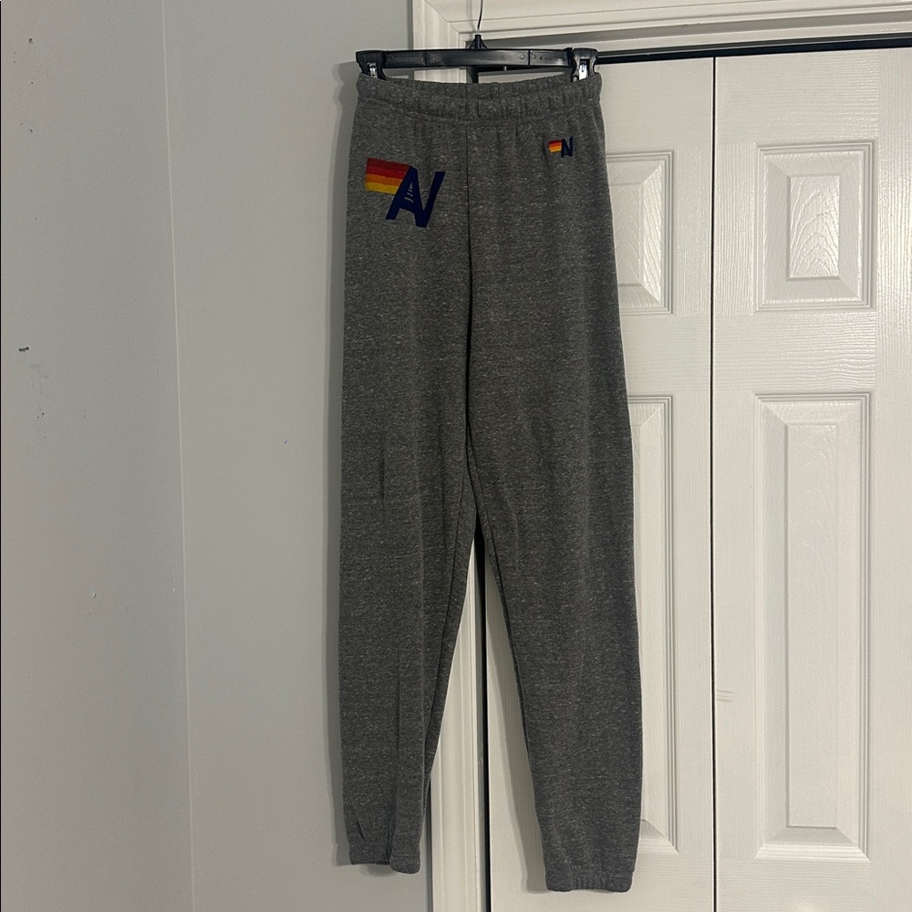 NWOT Aviator Nation Logo Sweatpants - Heather Grey